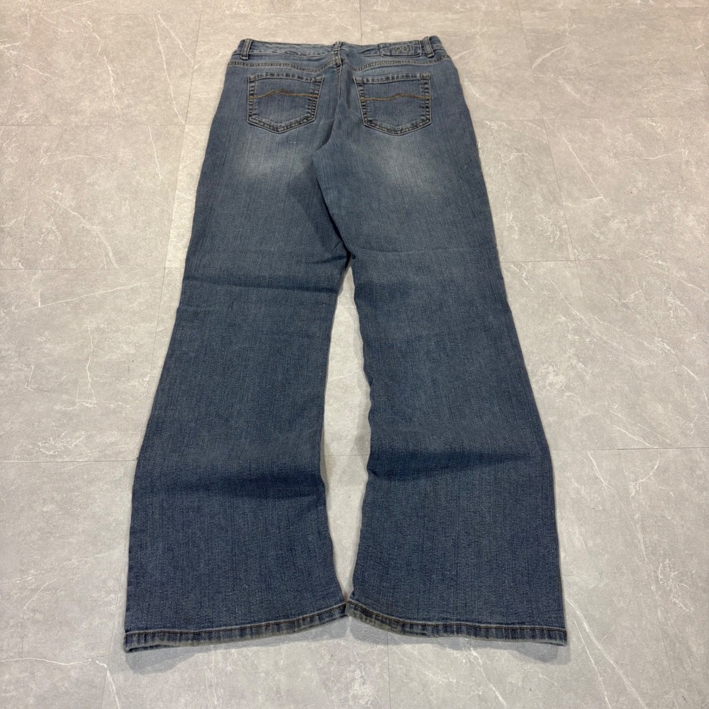 Ruff Hewn Womens Bootcut Jeans Medium Wash Blue Stretch Denim Pants 4306